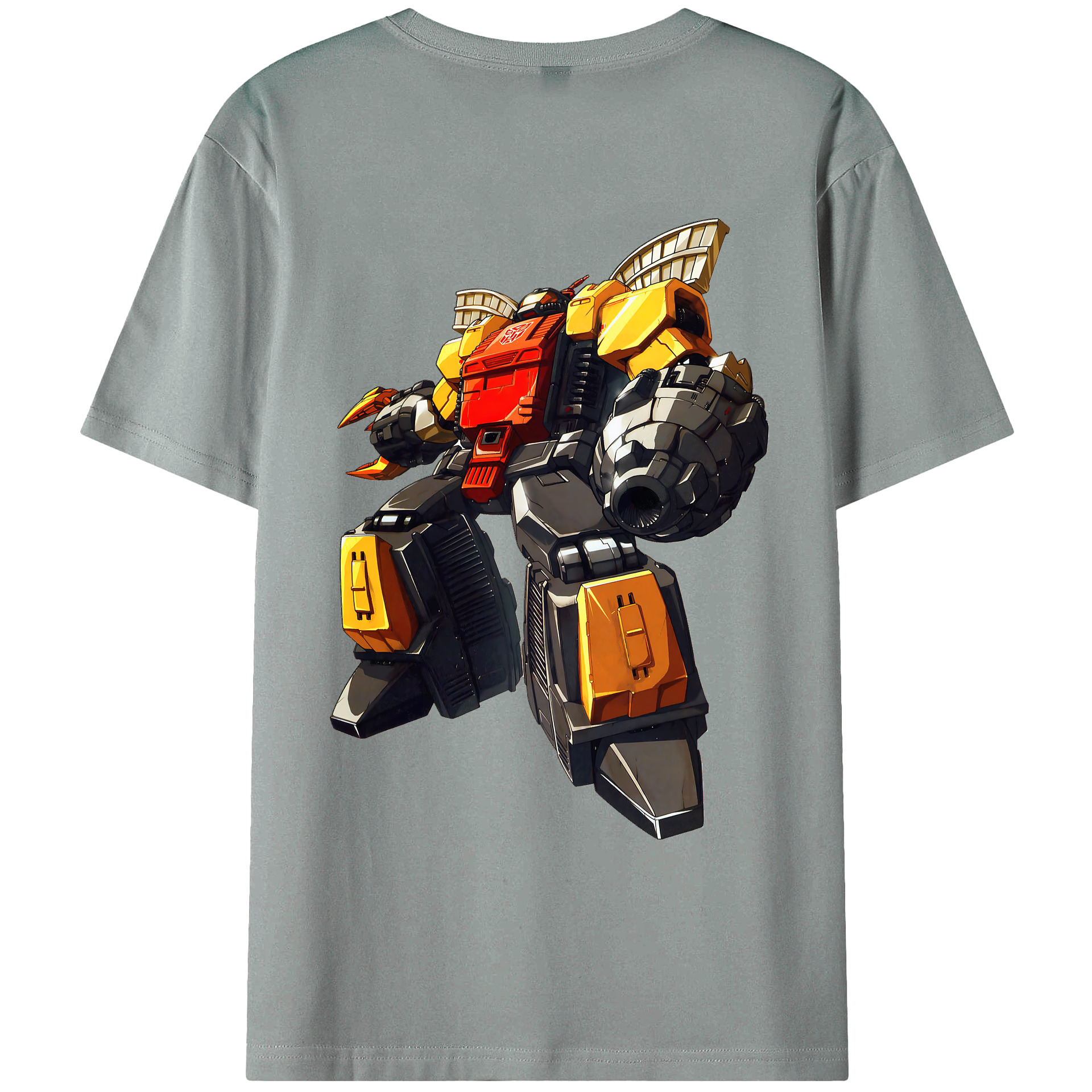 （画像用） Transformers トランスフォーマー 綿100％ メンズ半袖Tシャツ（バックプリント） 通気性